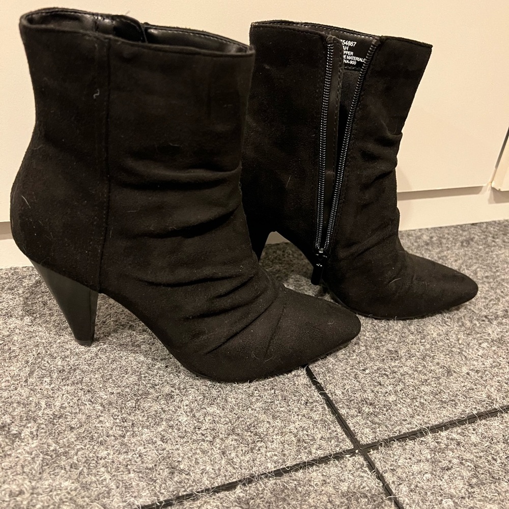 Impo Black Suede Bootie